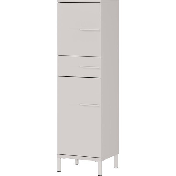 Kreemikas matt kõrge/kitsas vannitoakapp 34x123 cm Laurino - Germania