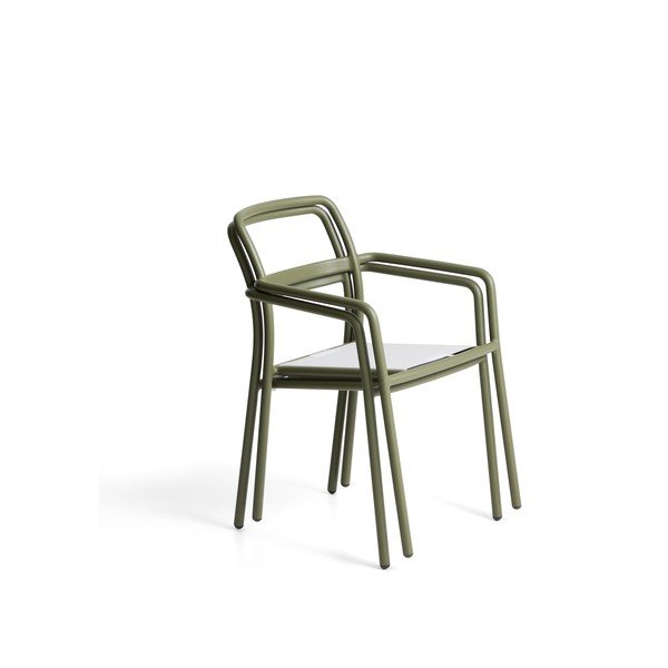 Roheline polsterdatud aiatool Linosa - Kave Home-image-4