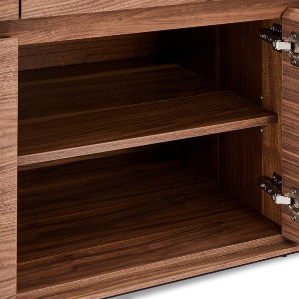 Pruun pähklipuu dekooriga kummut 205x82 cm Tokyo - Furnhouse-image-1