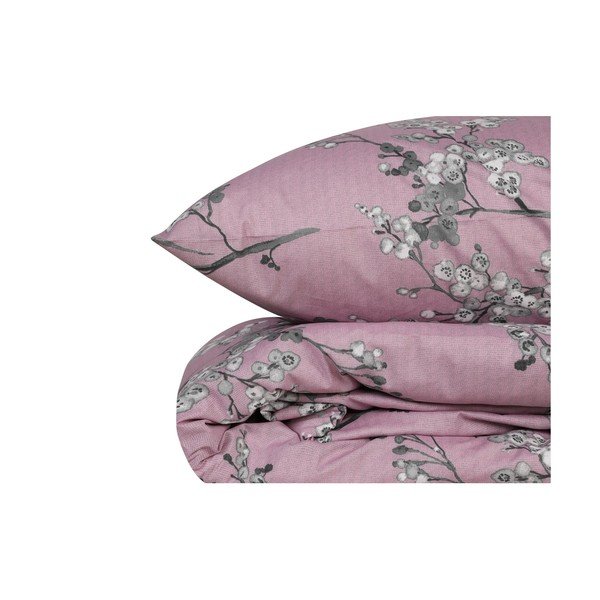 Roosa voodipesu kaheinimesevoodile Renforcé puuvillast 240x220 cm Chicory - Mijolnir-image-3