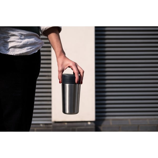 Tumesinine-hõbedane reisikruus 450 ml Sipp - Joseph Joseph-image-1