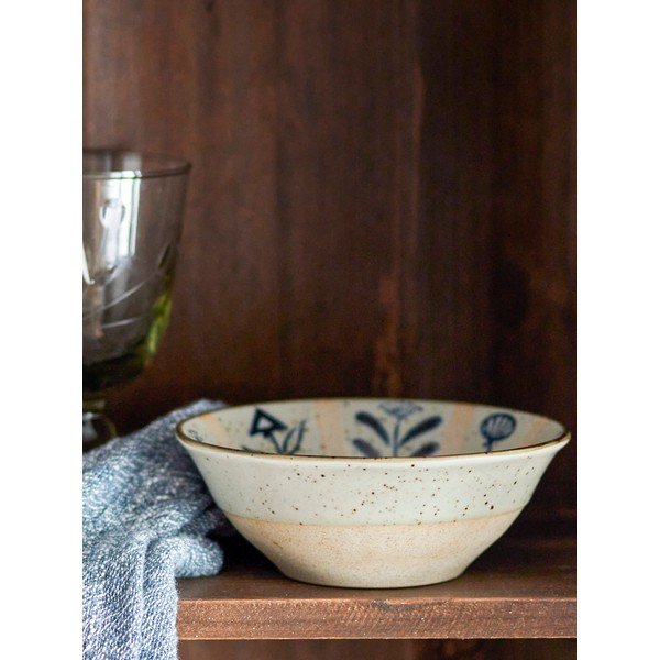 Helesinine-kreem kivikeraamikast kauss 500 ml Leonie - Bloomingville-image-1