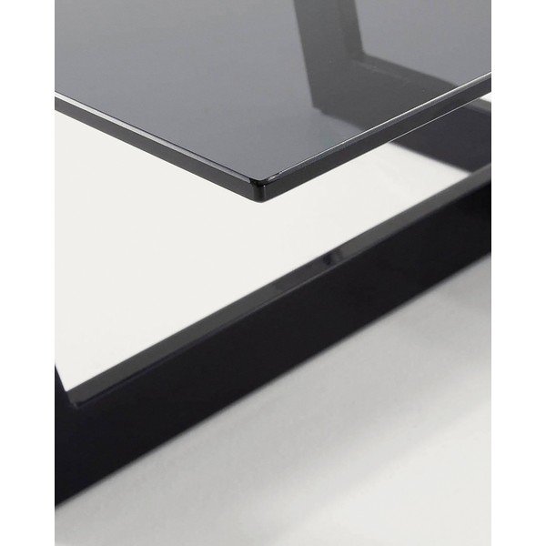 Must diivanilaud klaasist pealispinnaga 70x120 cm Plam - Kave Home-image-4