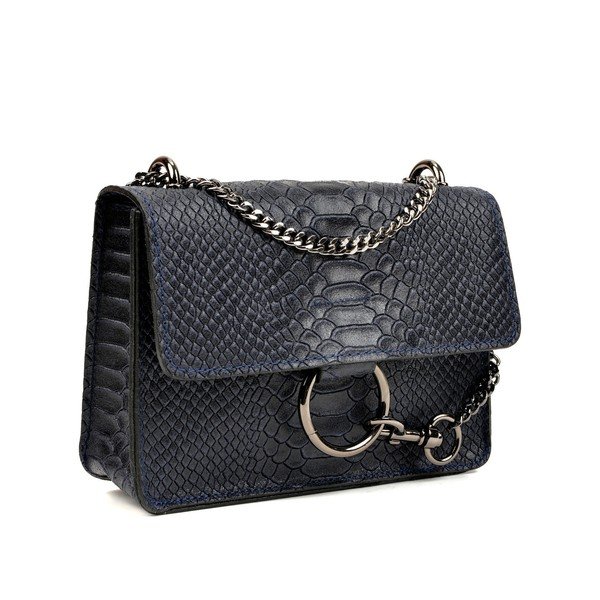 Tumesinine nahast kott Bella - Carla Ferreri-image-2