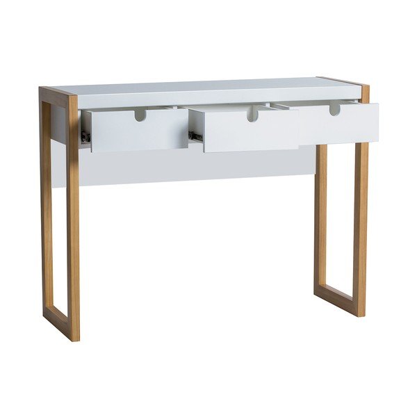 Valge konsoollaud , 101 x 77 cm Square - Marckeric-image-2