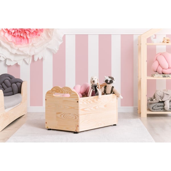 Mobiilne hoiukast männipuidust Kutu Coma, 60 cm - Adeko-image-1