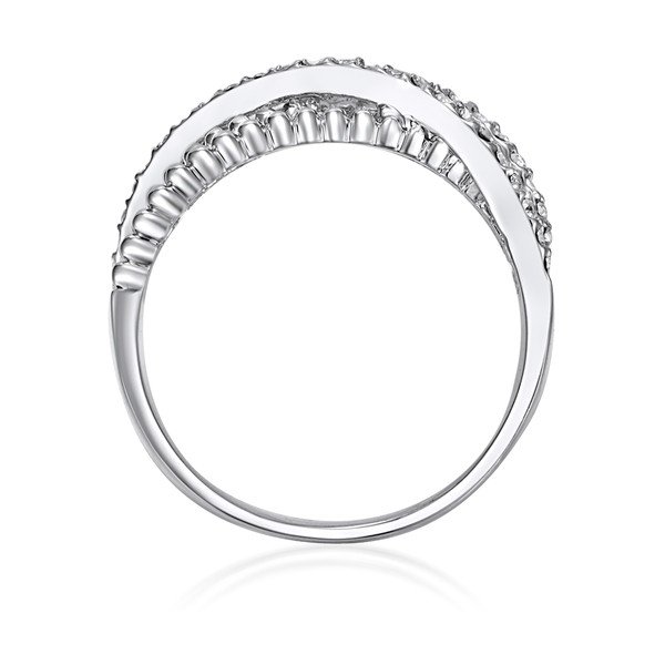 Dámský prsten stříbrné barvy Runway Criss, vel. 54-image-1