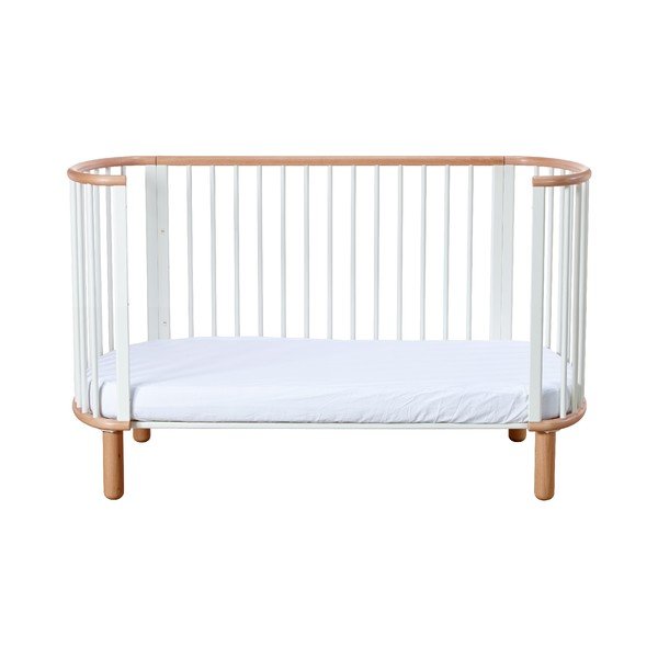 Valge pöögipuidust võrevoodi , 70 x 140 cm Baby - Flexa-image-3