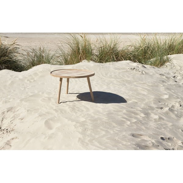 Ümmargune tammepuust  diivanilaud ø 70,5 cm Ebern - Villa Collection-image-3