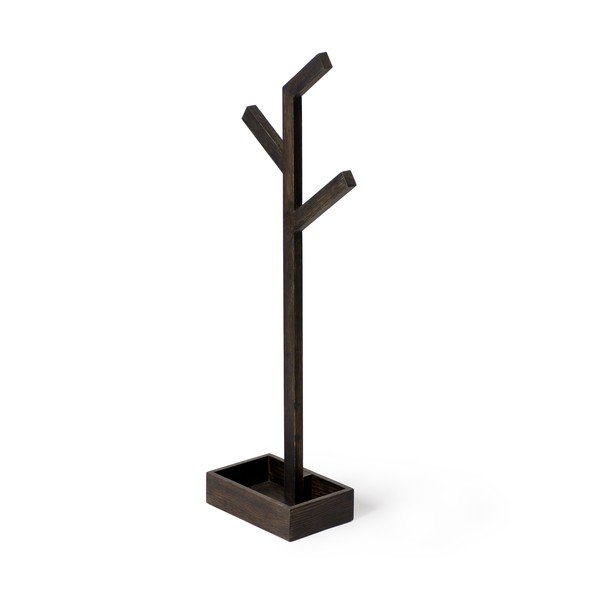Stojan na osušky z dubového dřeva Wireworks Mezza Dark Branch-image-2