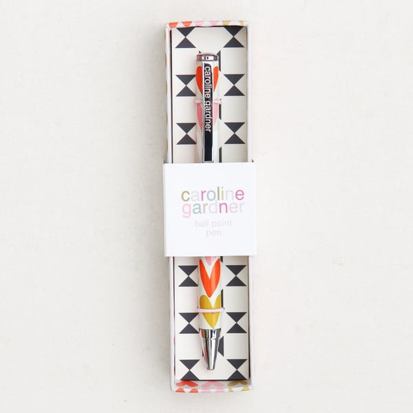 Pero v dárkovém balení Caroline Gardner Hearts Stripe Boxed Pen