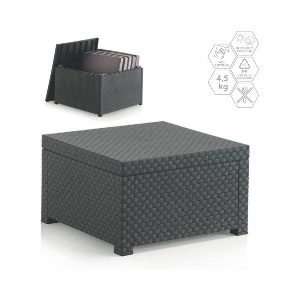 Kunstlikust rotangist aia küljelaud 56x56 cm - Juinsa-image-2