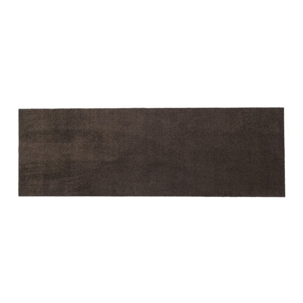 Tmavě hnědá rohožka tica copenhagen Unicolor, 67 x 200 cm