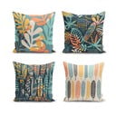 4 padjapüüri komplekt värvilised lehed, 43 x 43 cm - Minimalist Cushion Covers