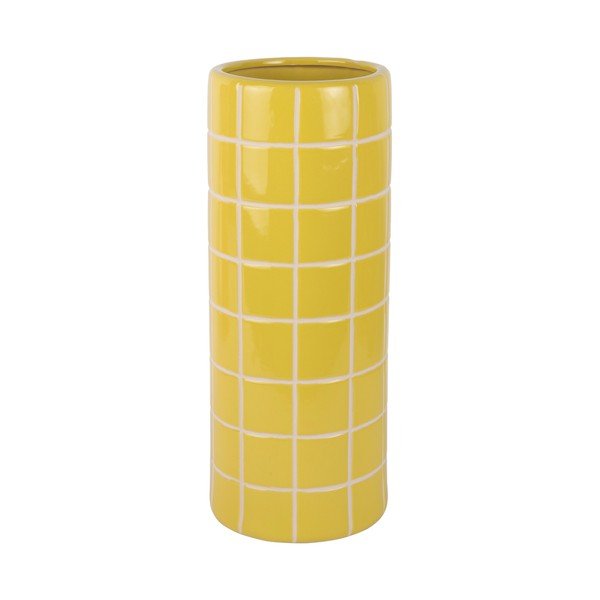 Kollane keraamiline vaas (kõrgus 40 cm) Retro Tiles - PT LIVING