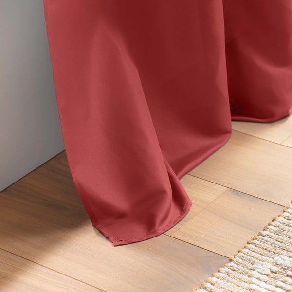 Punane mikrokiust kardin 140x260 cm Absolu - douceur d'intérieur-image-3