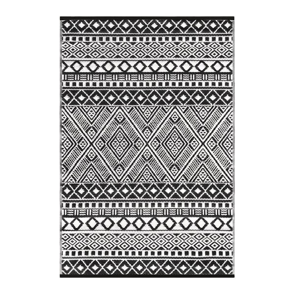 Must-valge õuevaip Relic, 150 x 240 cm - Green Decore-image-1