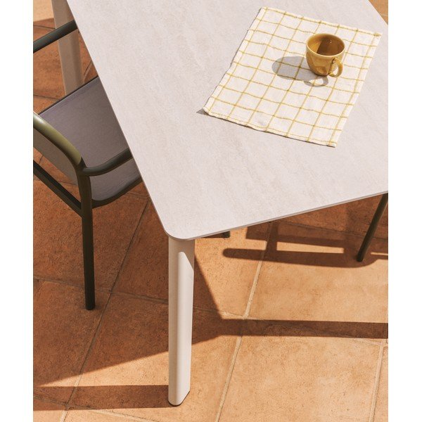 Kiviplaadiga aiasöögilaud 80x140 cm Anafi - Kave Home-image-1