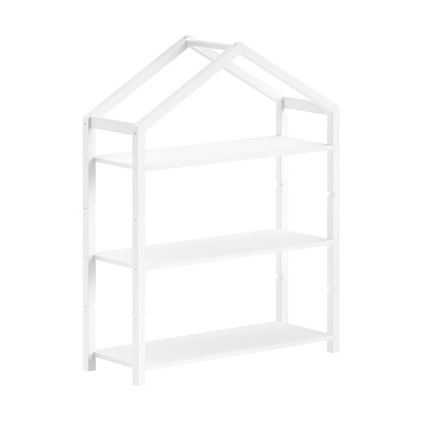 Valge männipuidust laste raamaturiiul 111x141x40 cm Dallas - Vipack