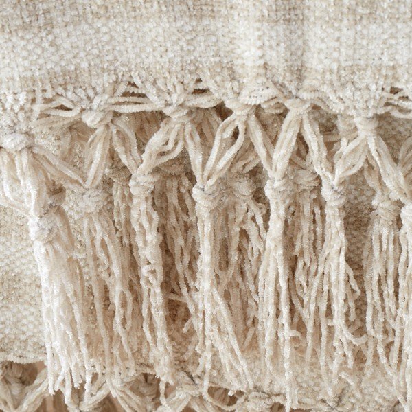 Beež sametist tekk 130x170 cm Stripe Chenille - Catherine Lansfield-image-1