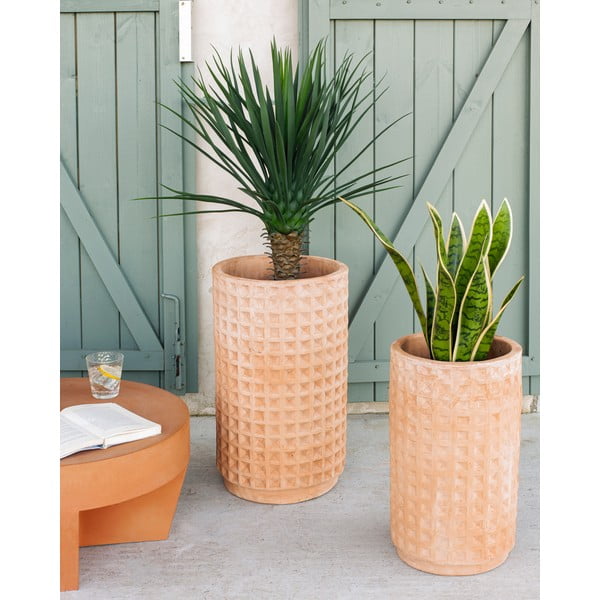 Lillepoti katted komplektis  2 tk terrakotta ø 34 cm Celi – Kave Home-image-1