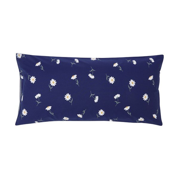 Komplekt 2 sinist dekoratiivset padjakatet ranforce puuvillast, 40 x 80 cm. Daisies - Westwing Collection-image-2
