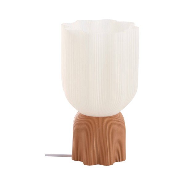 Valge/pruun plastmassist laualamp (kõrgus 27 cm) Camier - Jotex