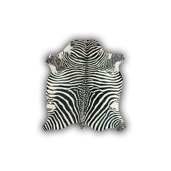 Kožená předložka s motivem zebry Pipsa Normand Cow, 170 x 190 cm