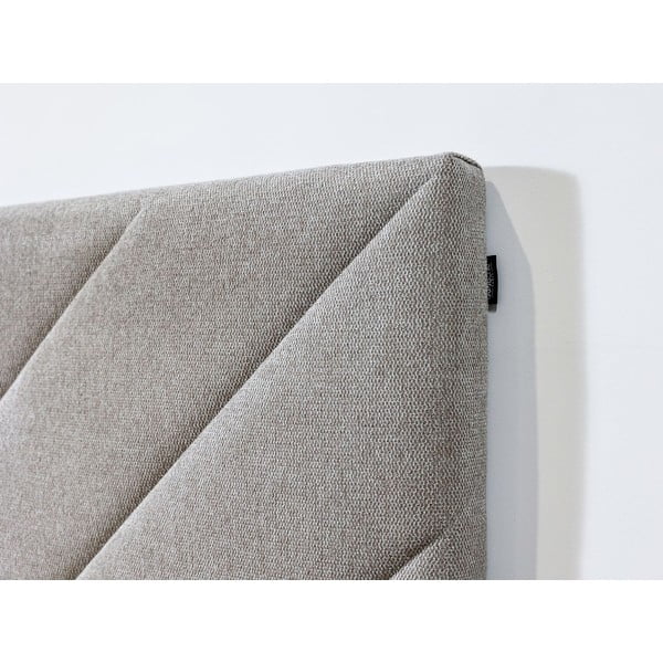 Beež polsterdatud kaheinimesevoodi koos voodipõhjaga 160x200 cm Romane - Bobochic Paris-image-3