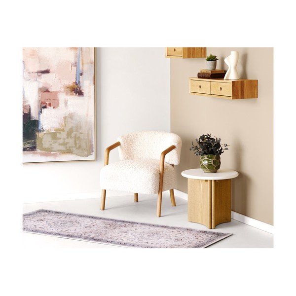 Tammepuidust riiul heledas naturaalses toonis 80 cm Luzern - House Nordic-image-2