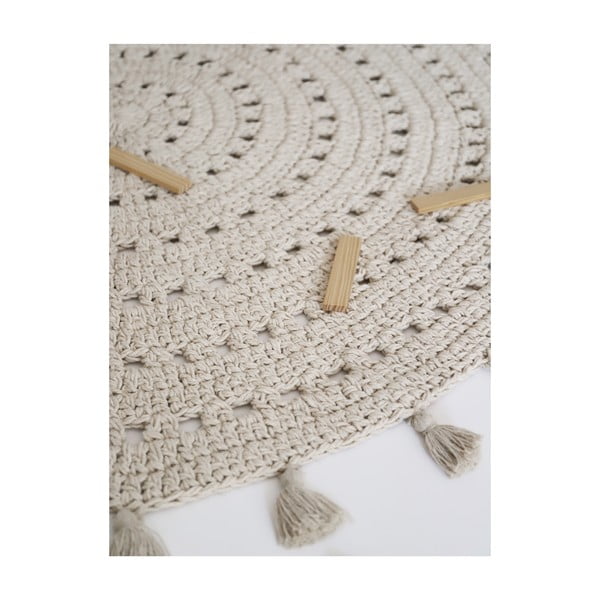 Kreem laste vaip ø 120 cm Nila Ecru - Nattiot-image-2