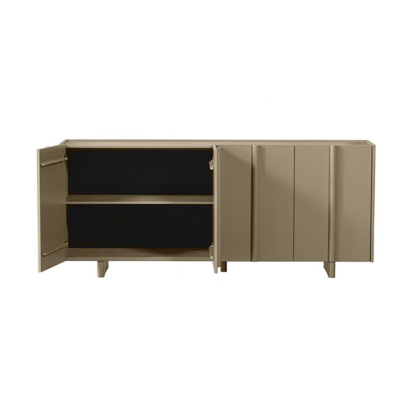 Beež madal kapp männipuidust 200x85 cm Basu - WOOOD-image-2