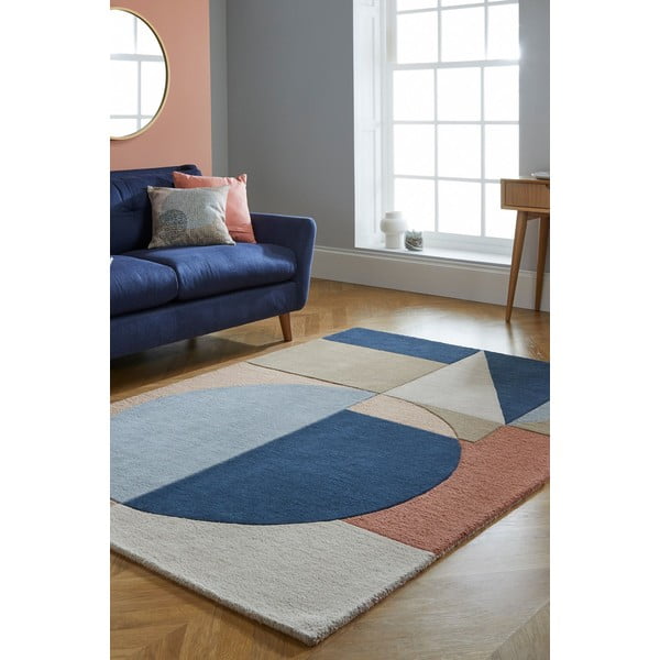 Sinine/pruun villane vaip 120x170 cm Esrei - Flair Rugs-image-1