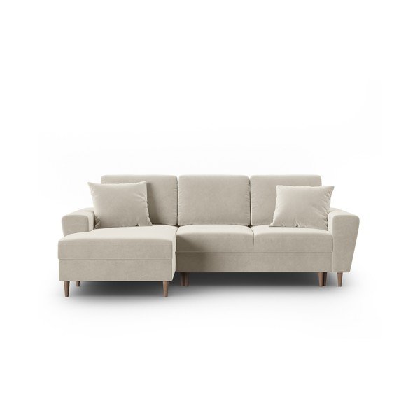 Beež sametist panipaigaga nurgadiivanvoodi (vasak nurk) Kyoto - Cosmopolitan Design