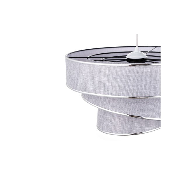 Hall-hõbedane rippvalgusti tekstiilist varjuga ø 40 cm Couper - Opviq lights-image-2