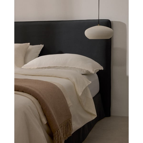 Antratsiitne polsterdatud voodipeats 180x118 cm Jaira - Kave Home-image-2