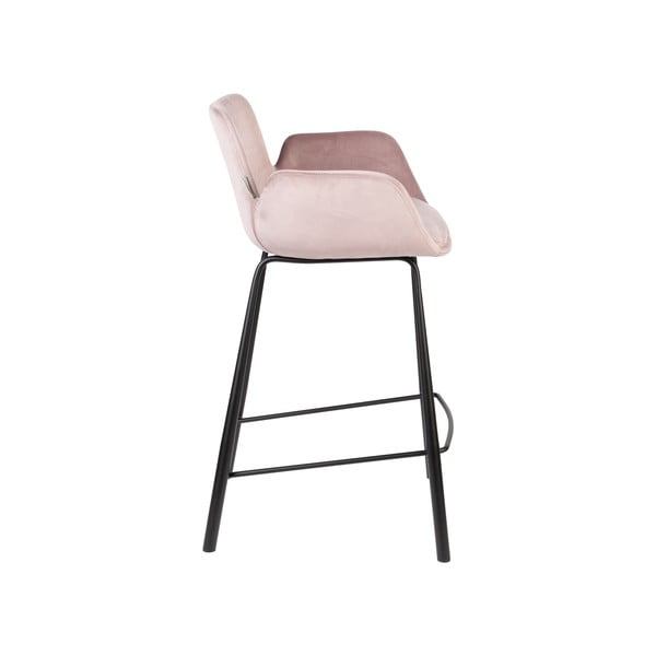 Heleroosad sametist baaritoolid 2 tk 91,5 cm Brit - Zuiver-image-3