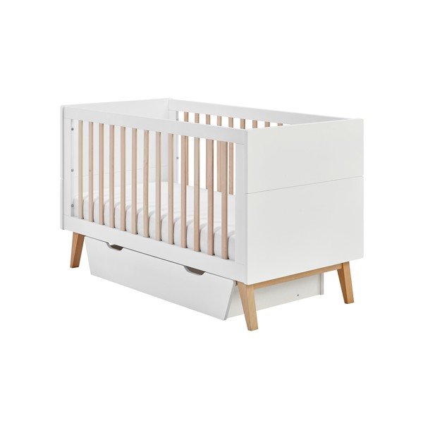 Valge sahtel lastevoodi alla 70x140 cm Swing - Pinio-image-2