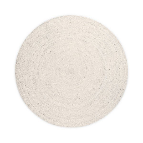Kreemikas kahepoolne/käsitsi kootud džuudist ümmargune vaip ø 200 cm Braided - Hanse Home