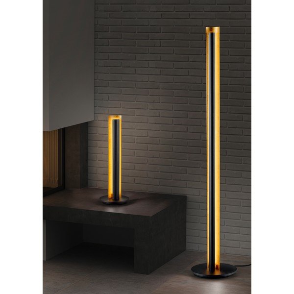 Must hämardatav LED-põrandavalgusti (kõrgus 142,5 cm) Texel - Trio-image-3