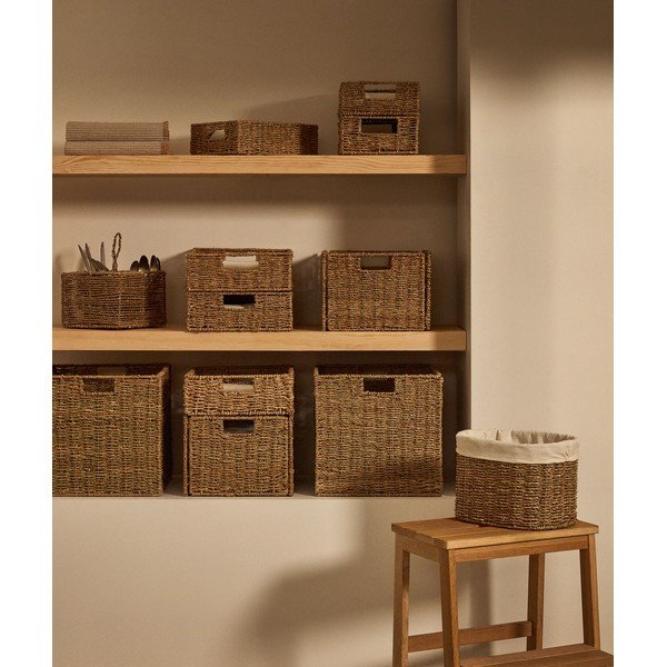 2 korvi komplektis mererohust riiulile 32x27x22 cm Tossa - Kave Home-image-1