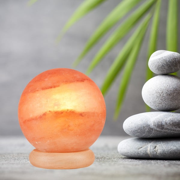 Oranž soolalamp, kõrgus 16 cm Sally - LAMKUR-image-1