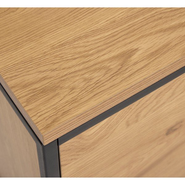 Tammepuust kummut naturaalses värvitoonis 104,5x80x45 cm Cesura - Unique Furniture-image-3