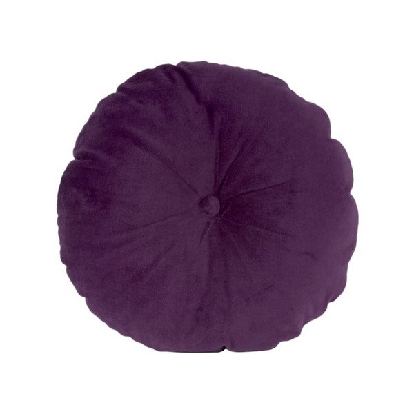 Fialový bavlněný polštář PT LIVING, ⌀ 45 cm