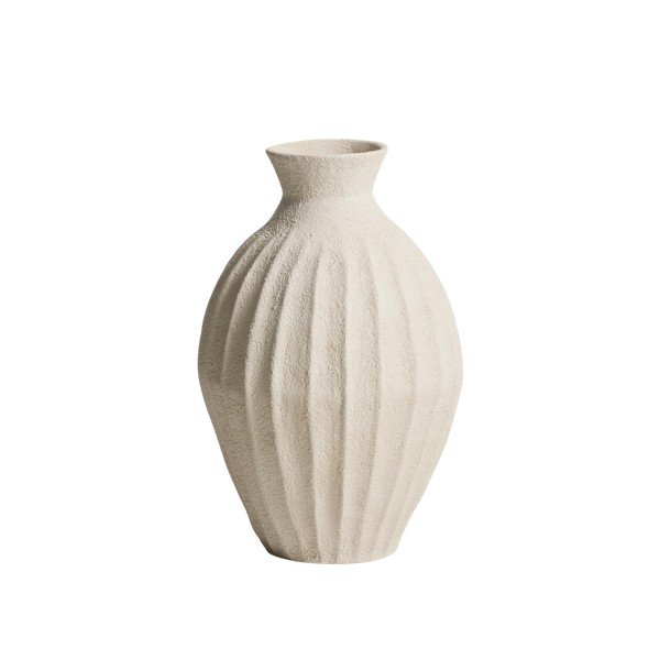 Kreemikas käsitöö/kõrge papjeemašee vaas (kõrgus 67 cm) Arquena - Kave Home