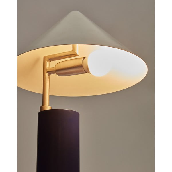 Tumesinine lauavalgusti metallist varjuga (kõrgus 42 cm) Shiva - Kave Home-image-4