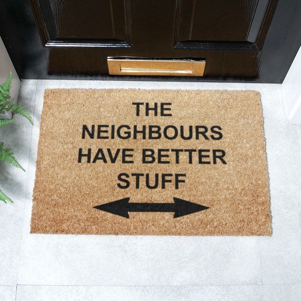 Kookoskiududest matt  40x60cm Neighbours Have Better Stuff - Artsy Doormats-image-2