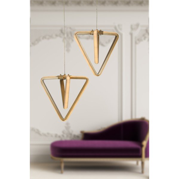 Pronksivärvi metallist LED rippvalgusti ø 20 cm Baris - Squid Lighting-image-1