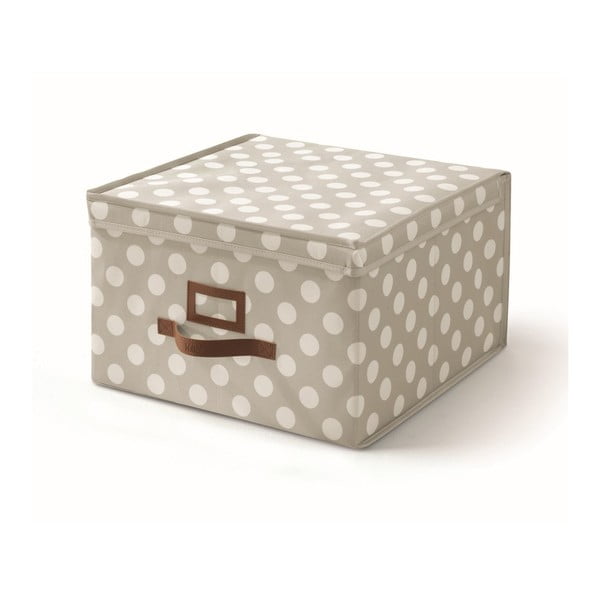 Béžový úložný box s víkem Cosatto Jolie, 40 x 40 cm