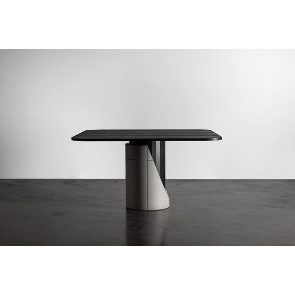 Tammeplaadiga söögilaud 140x140 cm Sharp - Lyon Béton-image-3